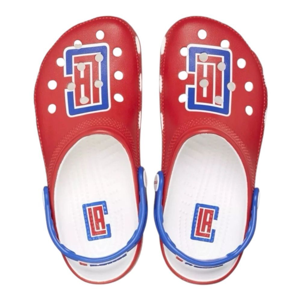 Crocs‎ Classic Clog Los Angeles Clippers NBA Red Slip On Size Men's 9 Women's 11